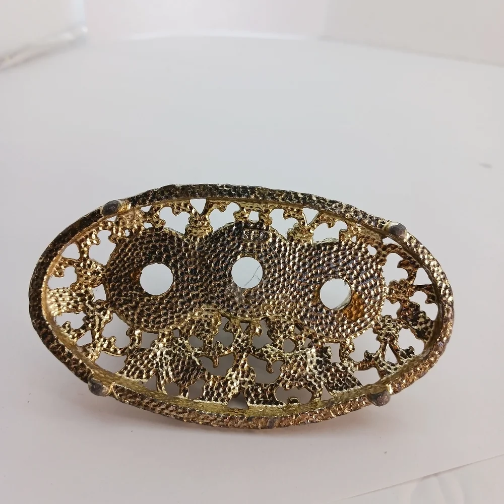 Antique Pen Lipstick or Make up Holder 3 Slots Mid Century Hollywood Regency